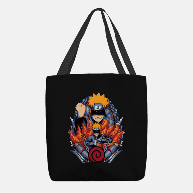 The Nine Tailed Ninja-none basic tote bag-Badbone Collections