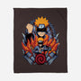 The Nine Tailed Ninja-none fleece blanket-Badbone Collections