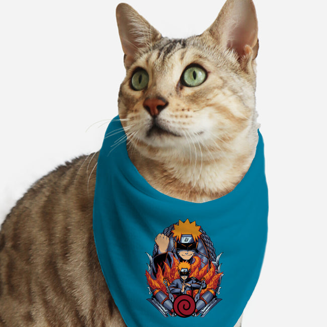The Nine Tailed Ninja-cat bandana pet collar-Badbone Collections