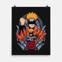 The Nine Tailed Ninja-none matte poster-Badbone Collections