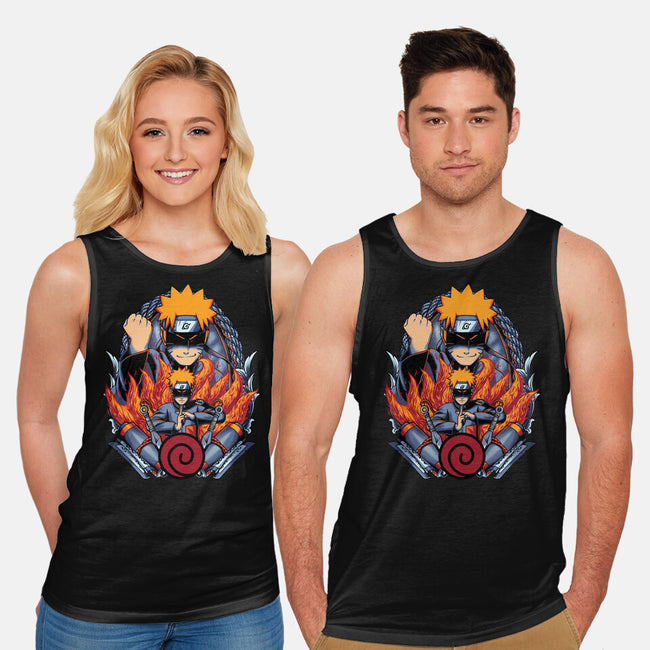 The Nine Tailed Ninja-unisex basic tank-Badbone Collections