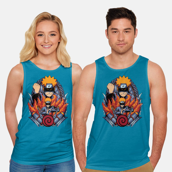 The Nine Tailed Ninja-unisex basic tank-Badbone Collections