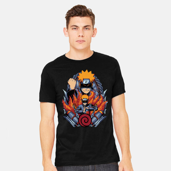 The Nine Tailed Ninja-mens heavyweight tee-Badbone Collections