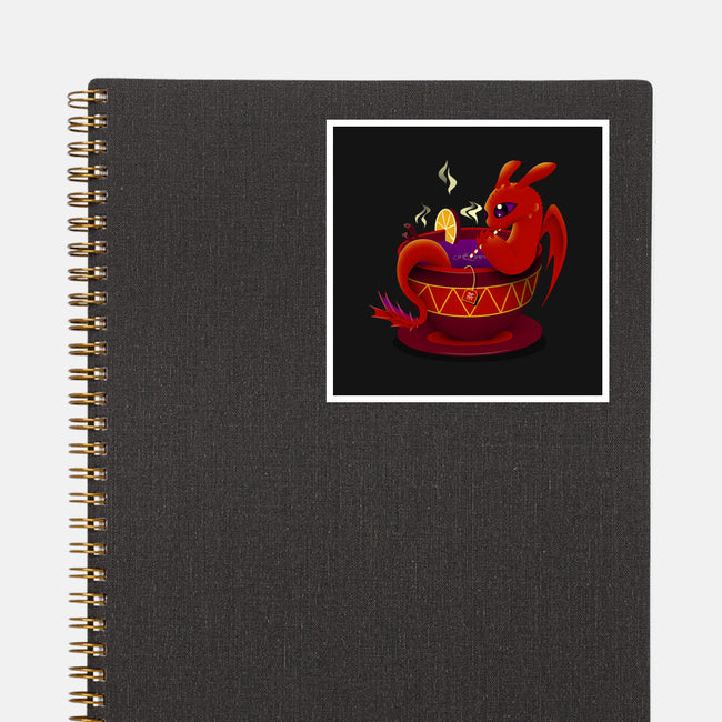 Tea Cup Dragon-none glossy sticker-erion_designs