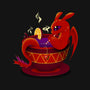 Tea Cup Dragon-womens basic tee-erion_designs