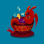 Tea Cup Dragon-none stretched canvas-erion_designs