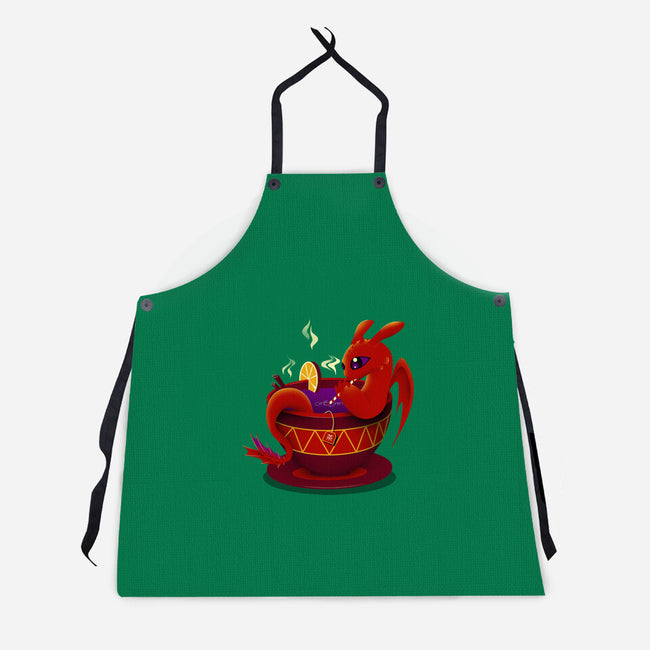Tea Cup Dragon-unisex kitchen apron-erion_designs