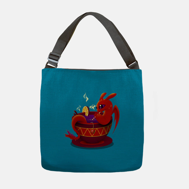 Tea Cup Dragon-none adjustable tote bag-erion_designs