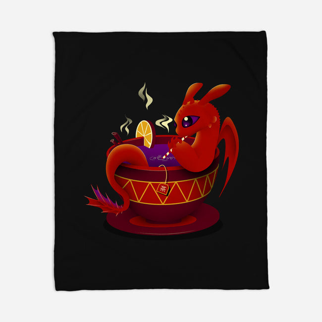 Tea Cup Dragon-none fleece blanket-erion_designs