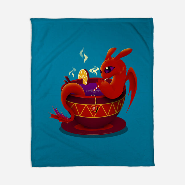 Tea Cup Dragon-none fleece blanket-erion_designs