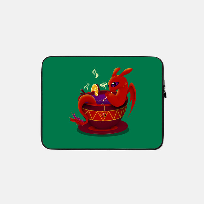 Tea Cup Dragon-none zippered laptop sleeve-erion_designs