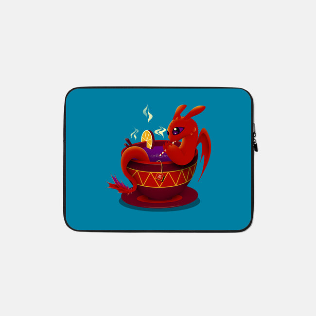 Tea Cup Dragon-none zippered laptop sleeve-erion_designs