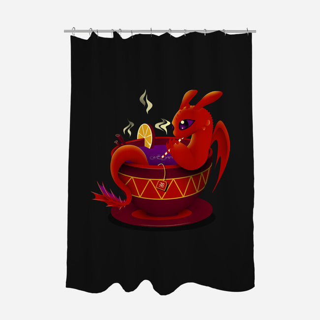 Tea Cup Dragon-none polyester shower curtain-erion_designs