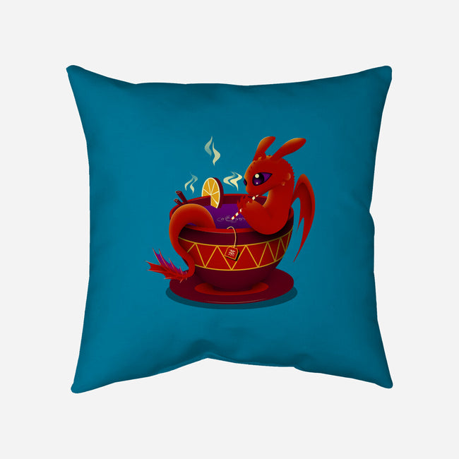 Tea Cup Dragon-none removable cover throw pillow-erion_designs