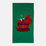 Tea Cup Dragon-none beach towel-erion_designs