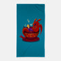 Tea Cup Dragon-none beach towel-erion_designs