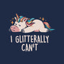 Glitterally Can't-womens v-neck tee-eduely