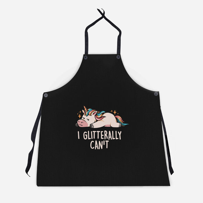 Glitterally Can't-unisex kitchen apron-eduely