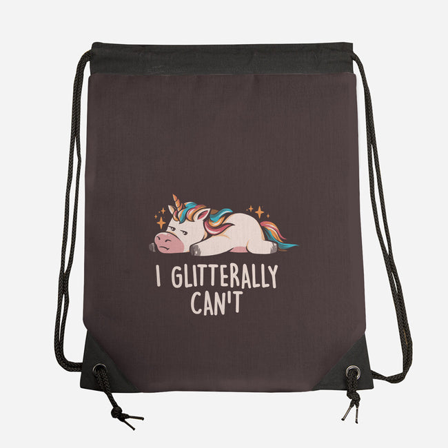 Glitterally Can't-none drawstring bag-eduely