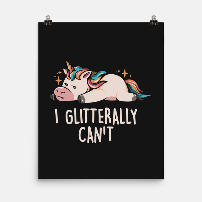 Glitterally Can't-none matte poster-eduely