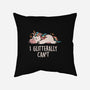 Glitterally Can't-none removable cover w insert throw pillow-eduely