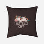Glitterally Can't-none removable cover w insert throw pillow-eduely