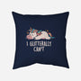 Glitterally Can't-none removable cover w insert throw pillow-eduely