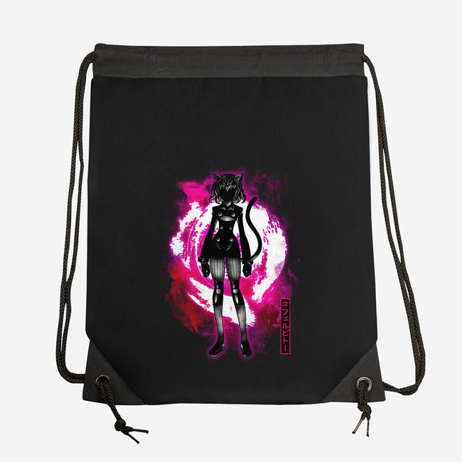 Cosmic Cat-none drawstring bag-fanfreak1