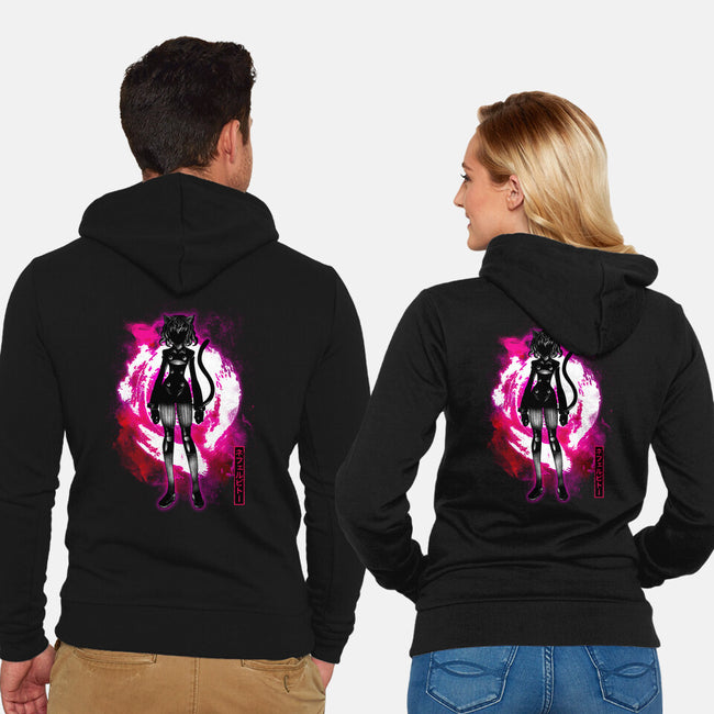 Cosmic Cat-unisex zip-up sweatshirt-fanfreak1