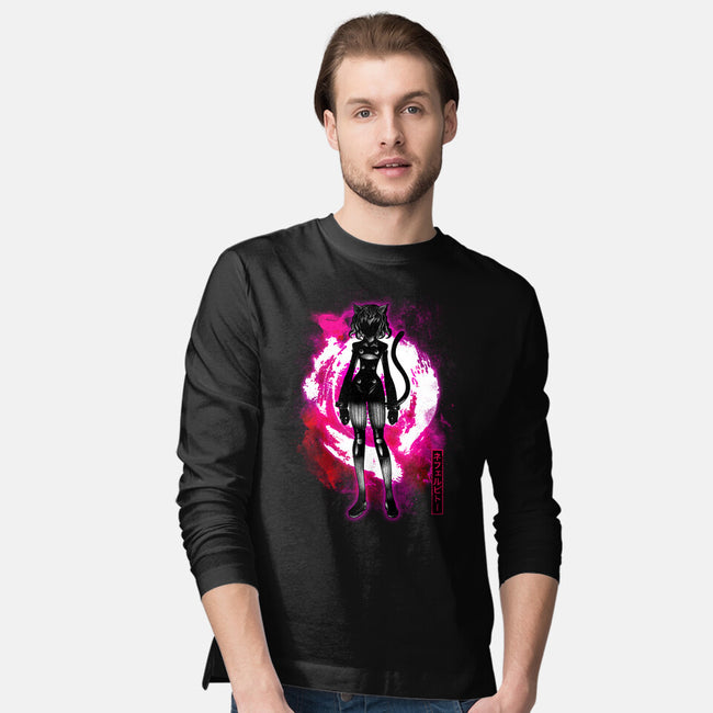 Cosmic Cat-mens long sleeved tee-fanfreak1
