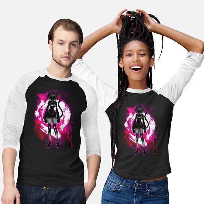 Cosmic Cat-unisex baseball tee-fanfreak1