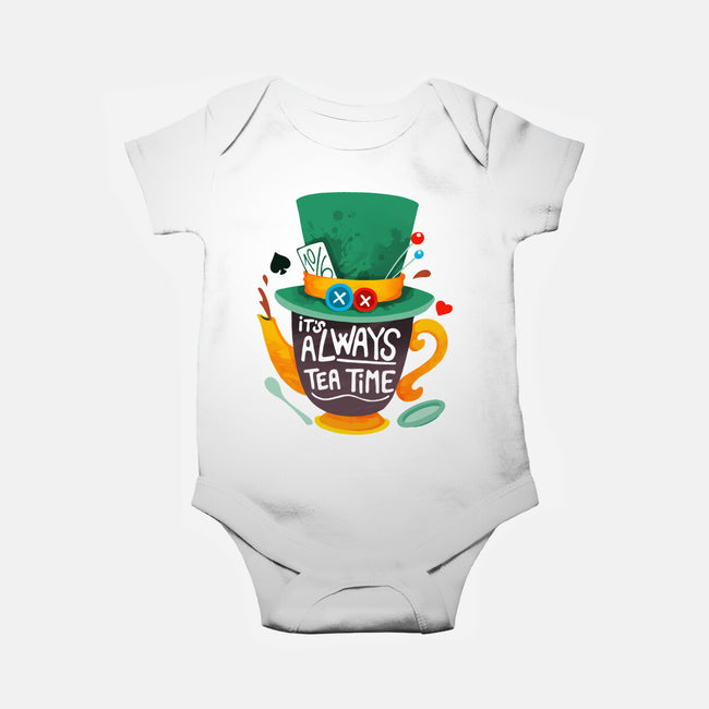 Always Tea Time-baby basic onesie-Vallina84