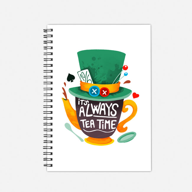 Always Tea Time-none dot grid notebook-Vallina84