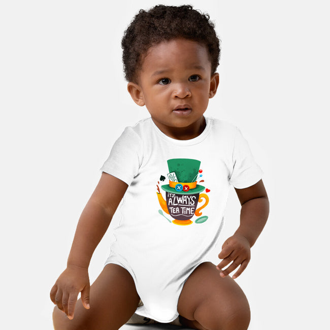 Always Tea Time-baby basic onesie-Vallina84