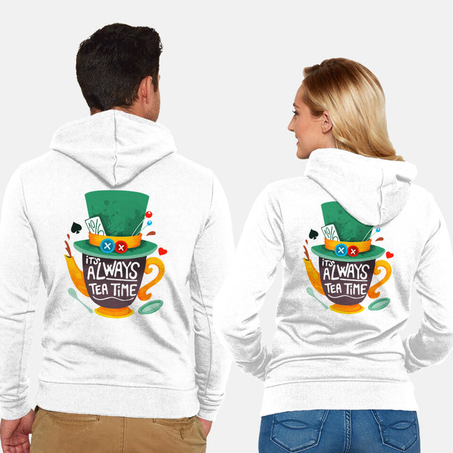 Always Tea Time-unisex zip-up sweatshirt-Vallina84