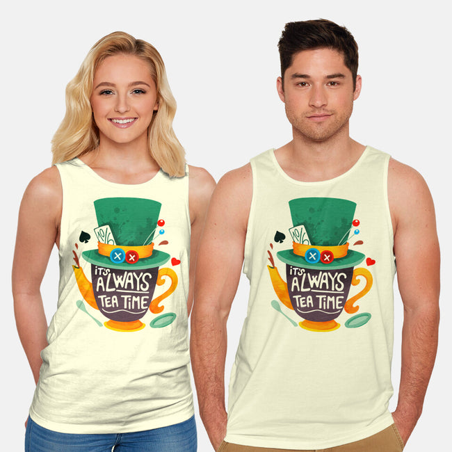 Always Tea Time-unisex basic tank-Vallina84