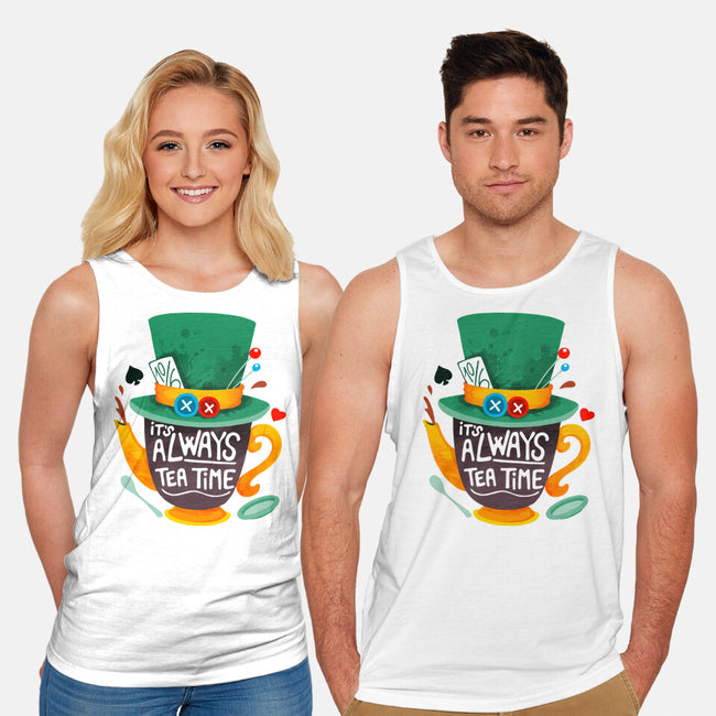 Always Tea Time-unisex basic tank-Vallina84