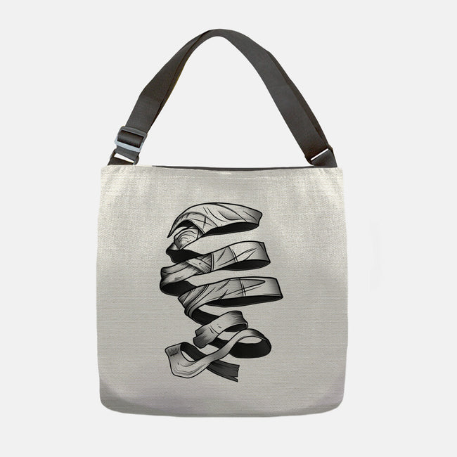 Unravelling Moon-none adjustable tote bag-drbutler