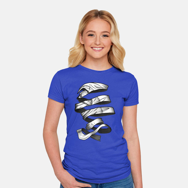 Unravelling Moon-womens fitted tee-drbutler
