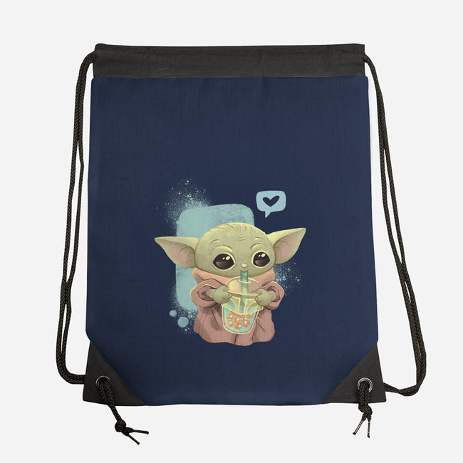I Love Boba Tea-none drawstring bag-ricolaa