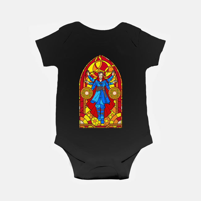 Stained Glass Sorcerer-baby basic onesie-daobiwan