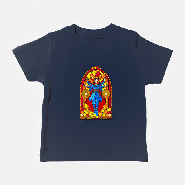 Stained Glass Sorcerer-baby basic tee-daobiwan