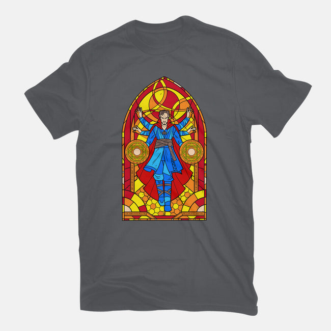 Stained Glass Sorcerer-womens basic tee-daobiwan