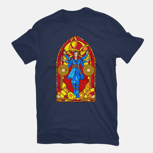 Stained Glass Sorcerer-womens basic tee-daobiwan