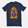 Stained Glass Sorcerer-womens basic tee-daobiwan