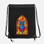 Stained Glass Sorcerer-none drawstring bag-daobiwan