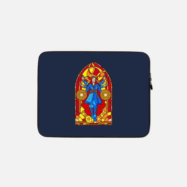 Stained Glass Sorcerer-none zippered laptop sleeve-daobiwan