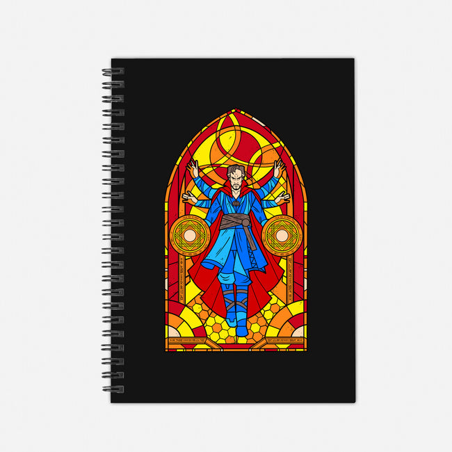 Stained Glass Sorcerer-none dot grid notebook-daobiwan