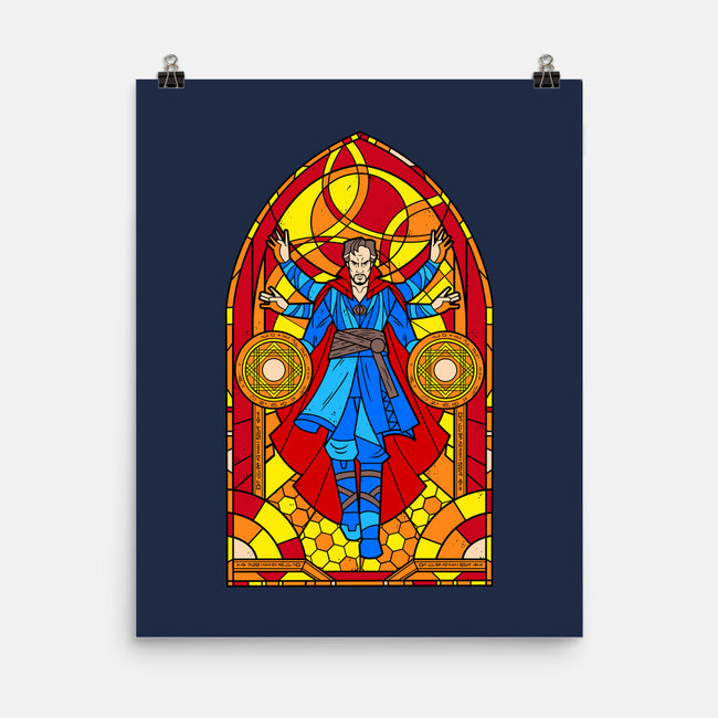 Stained Glass Sorcerer-none matte poster-daobiwan