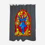 Stained Glass Sorcerer-none polyester shower curtain-daobiwan